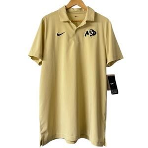 Nike Colorado Buffaloes CU Dri-FIT Polo NWT Men’s Medium Team Gold Football